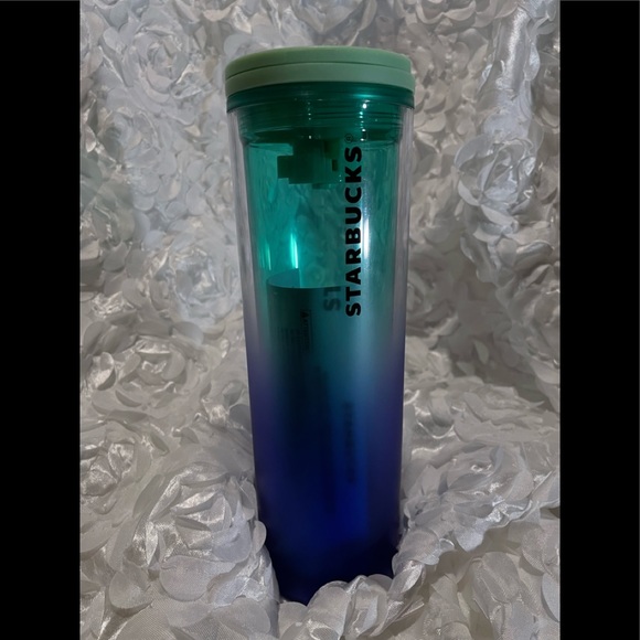 Starbucks 2020 Blue Double Walled Glass Tumbler 18 oz